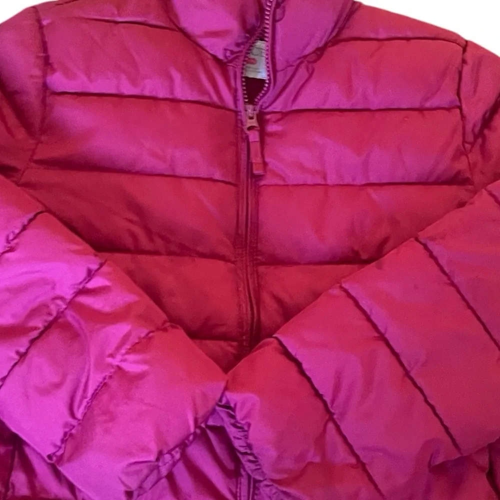 The Children’s Place Girls Puffer Full Zip Jacket Dark Fushia Size XL
